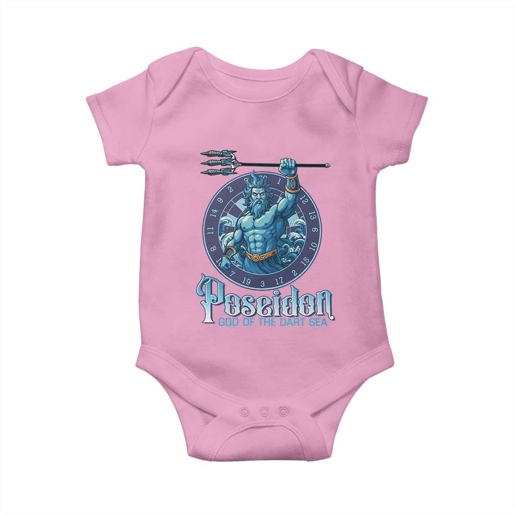 Ancient Greek Mythology Poseidon Dartist Baby Onesie God Of The Dart Sea Trident - Wonder Print Shop