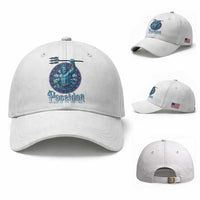 Ancient Greek Mythology Poseidon Dartist Baseball Cap God Of The Dart Sea Trident