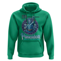 Ancient Greek Mythology Poseidon Dartist Hoodie God Of The Dart Sea Trident - Wonder Print Shop