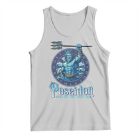 Ancient Greek Mythology Poseidon Dartist Tank Top God Of The Dart Sea Trident - Wonder Print Shop