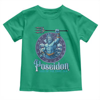 Ancient Greek Mythology Poseidon Dartist Toddler T Shirt God Of The Dart Sea Trident - Wonder Print Shop