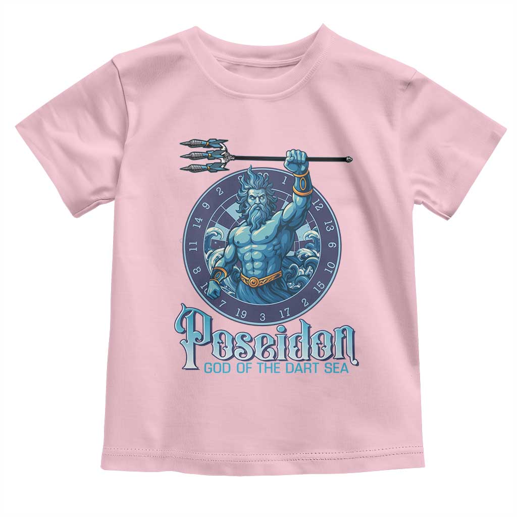 Ancient Greek Mythology Poseidon Dartist Toddler T Shirt God Of The Dart Sea Trident - Wonder Print Shop