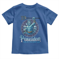 Ancient Greek Mythology Poseidon Dartist Toddler T Shirt God Of The Dart Sea Trident - Wonder Print Shop