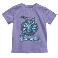 Ancient Greek Mythology Poseidon Dartist Toddler T Shirt God Of The Dart Sea Trident - Wonder Print Shop