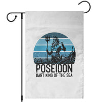 Ancient Greek Mythology Poseidon Dartist Garden Flag Dart King Of The Sea Trident - Wonder Print Shop