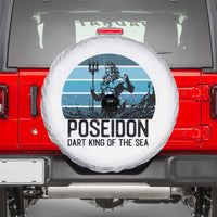 Ancient Greek Mythology Poseidon Dartist Spare Tire Cover Dart King Of The Sea Trident - Wonder Print Shop