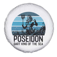 Ancient Greek Mythology Poseidon Dartist Spare Tire Cover Dart King Of The Sea Trident - Wonder Print Shop
