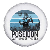 Ancient Greek Mythology Poseidon Dartist Spare Tire Cover Dart King Of The Sea Trident - Wonder Print Shop