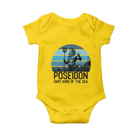 Ancient Greek Mythology Poseidon Dartist Baby Onesie Dart King Of The Sea Trident - Wonder Print Shop