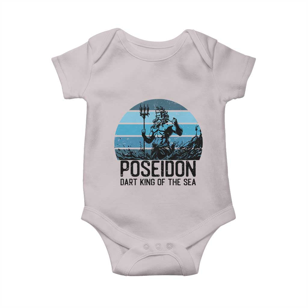 Ancient Greek Mythology Poseidon Dartist Baby Onesie Dart King Of The Sea Trident - Wonder Print Shop