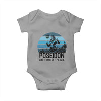 Ancient Greek Mythology Poseidon Dartist Baby Onesie Dart King Of The Sea Trident - Wonder Print Shop