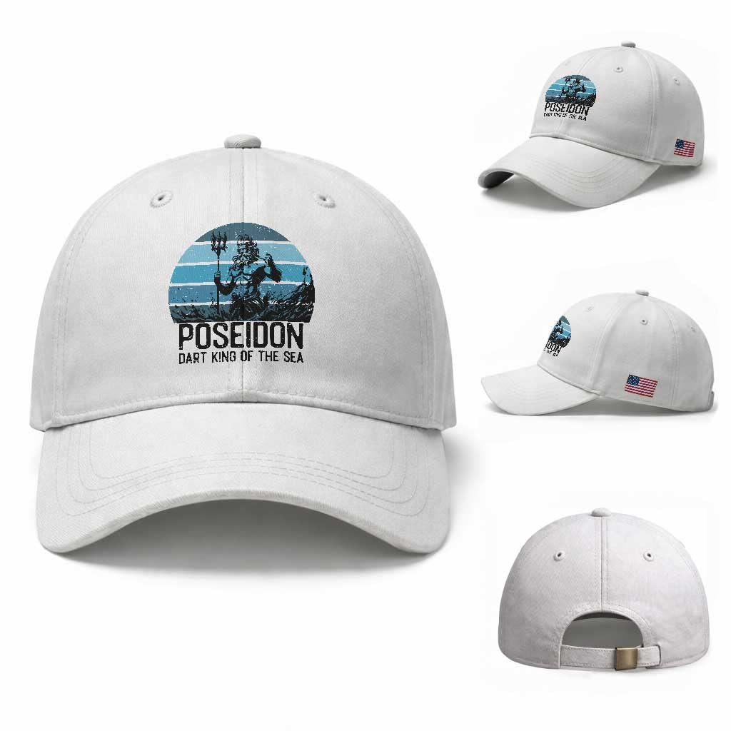 Ancient Greek Mythology Poseidon Dartist Baseball Cap Dart King Of The Sea Trident