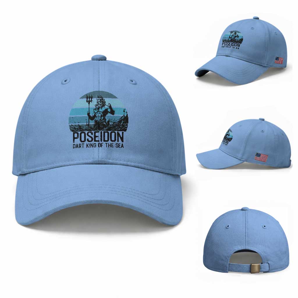Ancient Greek Mythology Poseidon Dartist Baseball Cap Dart King Of The Sea Trident