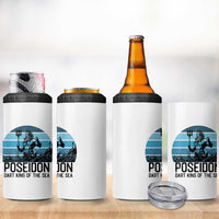 Ancient Greek Mythology Poseidon Dartist 4 in 1 Can Cooler Tumbler Dart King Of The Sea Trident - Wonder Print Shop