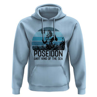 Ancient Greek Mythology Poseidon Dartist Hoodie Dart King Of The Sea Trident - Wonder Print Shop