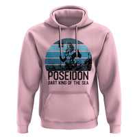 Ancient Greek Mythology Poseidon Dartist Hoodie Dart King Of The Sea Trident - Wonder Print Shop