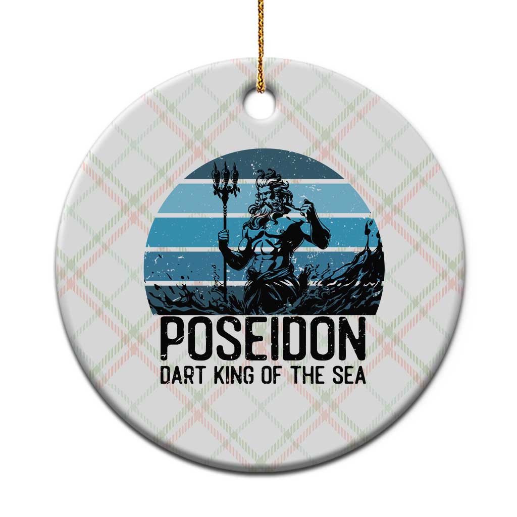 Ancient Greek Mythology Poseidon Dartist Ceramic Ornament Dart King Of The Sea Trident - Wonder Print Shop
