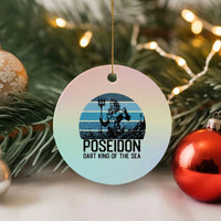 Ancient Greek Mythology Poseidon Dartist Ceramic Ornament Dart King Of The Sea Trident - Wonder Print Shop