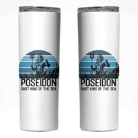 Ancient Greek Mythology Poseidon Dartist Skinny Tumbler Dart King Of The Sea Trident - Wonder Print Shop