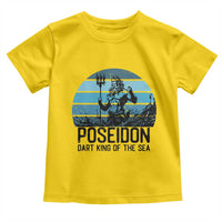 Ancient Greek Mythology Poseidon Dartist Toddler T Shirt Dart King Of The Sea Trident - Wonder Print Shop