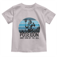 Ancient Greek Mythology Poseidon Dartist Toddler T Shirt Dart King Of The Sea Trident - Wonder Print Shop