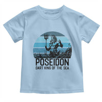 Ancient Greek Mythology Poseidon Dartist Toddler T Shirt Dart King Of The Sea Trident - Wonder Print Shop