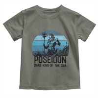 Ancient Greek Mythology Poseidon Dartist Toddler T Shirt Dart King Of The Sea Trident - Wonder Print Shop