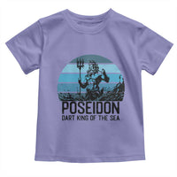 Ancient Greek Mythology Poseidon Dartist Toddler T Shirt Dart King Of The Sea Trident - Wonder Print Shop