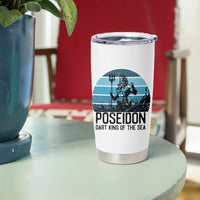 Ancient Greek Mythology Poseidon Dartist Tumbler Cup Dart King Of The Sea Trident - Wonder Print Shop