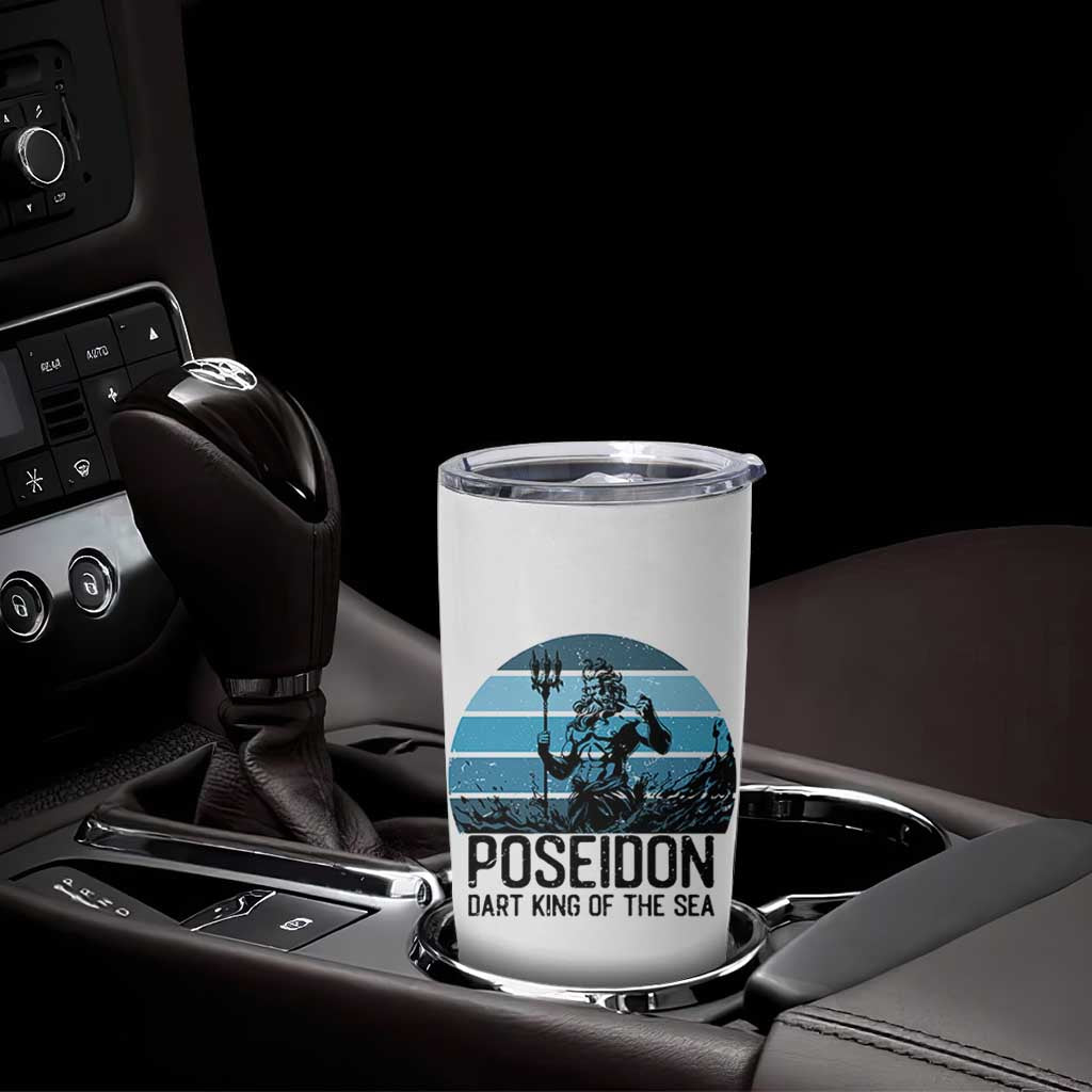 Ancient Greek Mythology Poseidon Dartist Tumbler Cup Dart King Of The Sea Trident - Wonder Print Shop