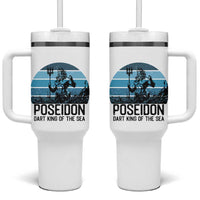 Ancient Greek Mythology Poseidon Dartist Tumbler With Handle Dart King Of The Sea Trident - Wonder Print Shop