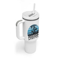 Ancient Greek Mythology Poseidon Dartist Tumbler With Handle Dart King Of The Sea Trident - Wonder Print Shop