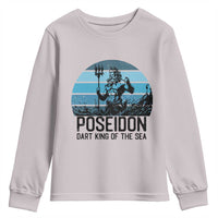 Ancient Greek Mythology Poseidon Dartist Youth Sweatshirt Dart King Of The Sea Trident - Wonder Print Shop