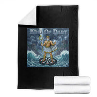 Greek Mythology Poseidon Dart Player Throw Blanket King Of Dart Trident Thrower - Wonder Print Shop