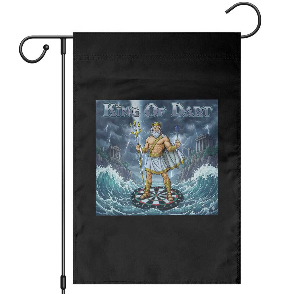 Greek Mythology Poseidon Dart Player Garden Flag King Of Dart Trident Thrower - Wonder Print Shop