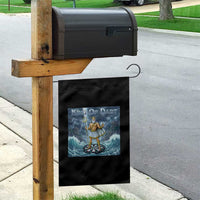 Greek Mythology Poseidon Dart Player Garden Flag King Of Dart Trident Thrower - Wonder Print Shop