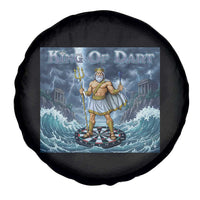 Greek Mythology Poseidon Dart Player Spare Tire Cover King Of Dart Trident Thrower - Wonder Print Shop