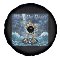 Greek Mythology Poseidon Dart Player Spare Tire Cover King Of Dart Trident Thrower - Wonder Print Shop