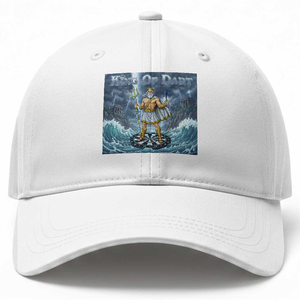 Greek Mythology Poseidon Dart Player Baseball Cap King Of Dart Trident Thrower