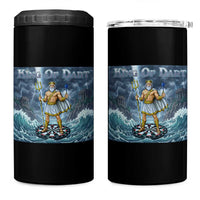 Greek Mythology Poseidon Dart Player 4 in 1 Can Cooler Tumbler King Of Dart Trident Thrower - Wonder Print Shop