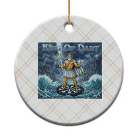 Greek Mythology Poseidon Dart Player Ceramic Ornament King Of Dart Trident Thrower - Wonder Print Shop