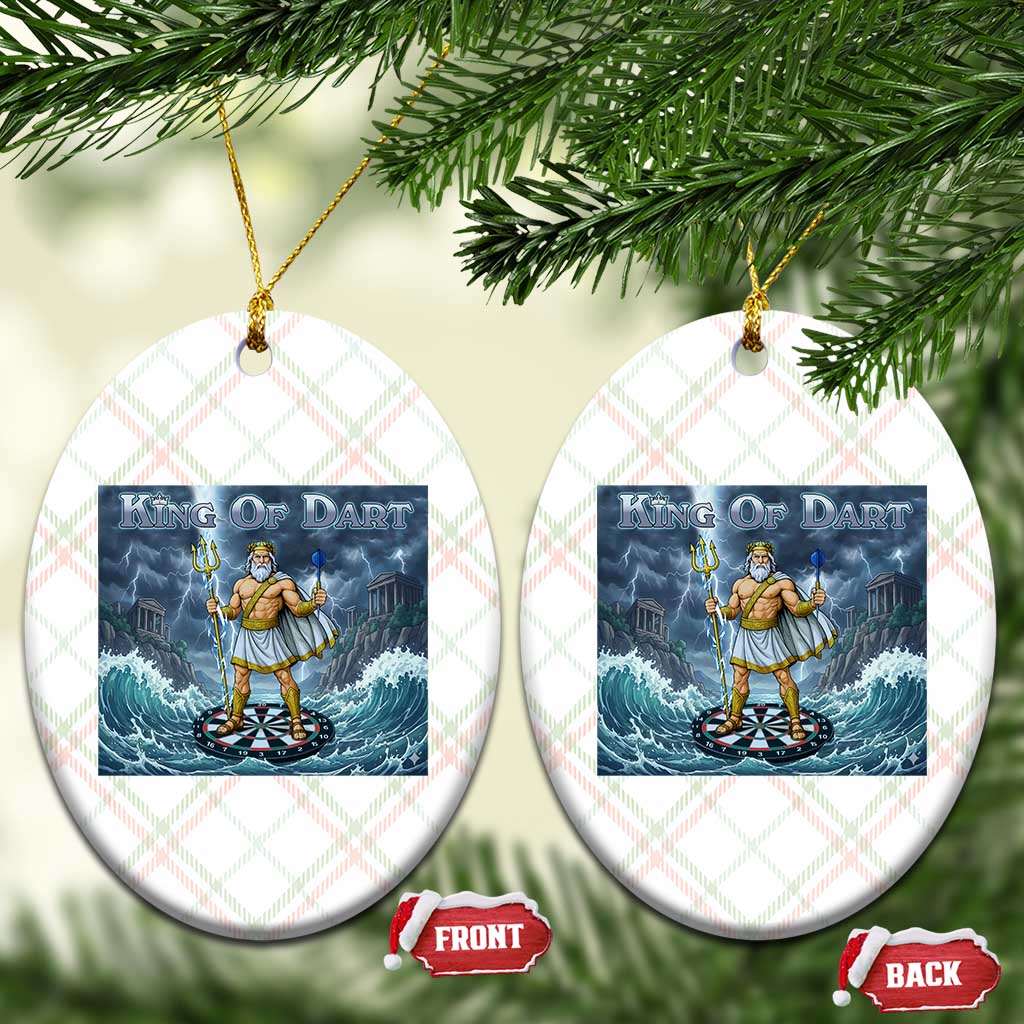 Greek Mythology Poseidon Dart Player Ceramic Ornament King Of Dart Trident Thrower - Wonder Print Shop