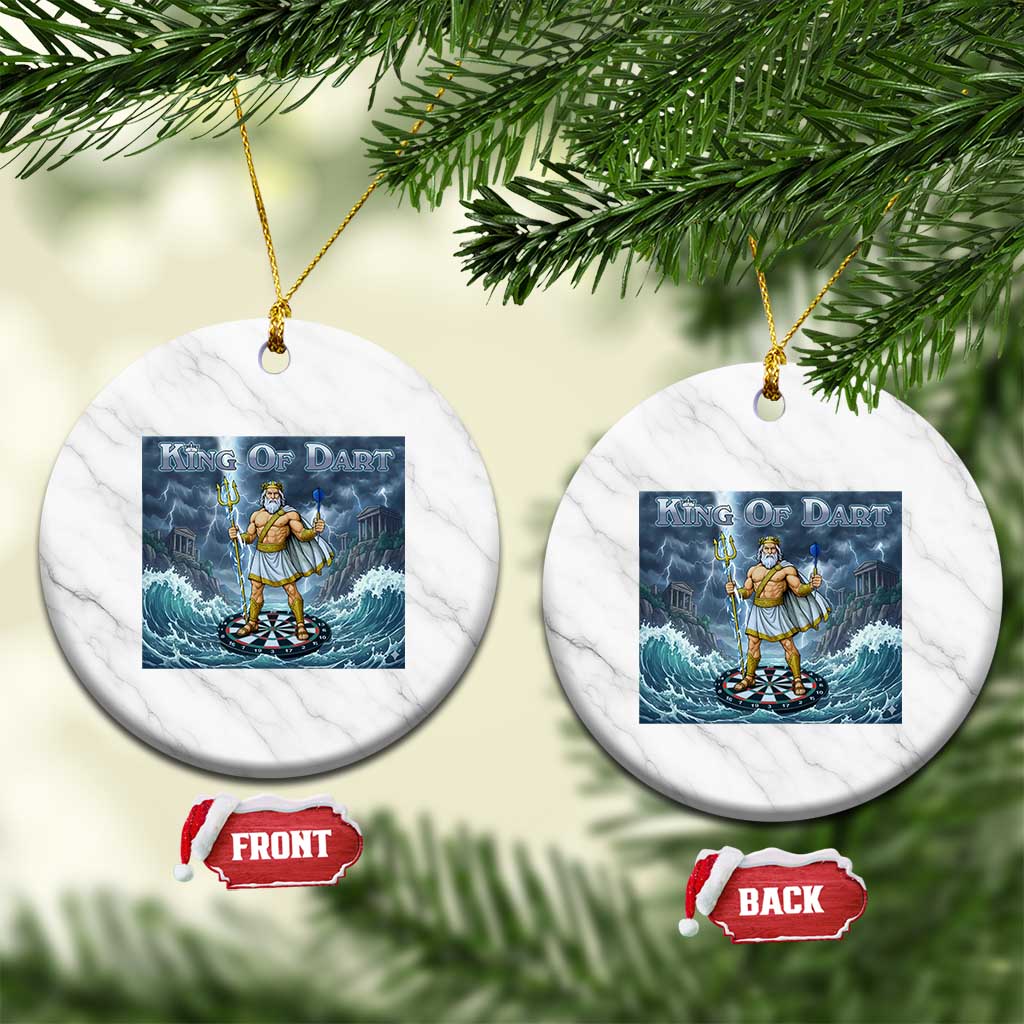 Greek Mythology Poseidon Dart Player Ceramic Ornament King Of Dart Trident Thrower - Wonder Print Shop