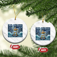 Greek Mythology Poseidon Dart Player Ceramic Ornament King Of Dart Trident Thrower - Wonder Print Shop