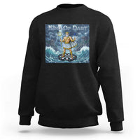 Greek Mythology Poseidon Dart Player Sweatshirt King Of Dart Trident Thrower - Wonder Print Shop