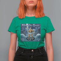 Greek Mythology Poseidon Dart Player T Shirt For Women King Of Dart Trident Thrower - Wonder Print Shop