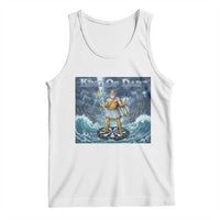 Greek Mythology Poseidon Dart Player Tank Top King Of Dart Trident Thrower - Wonder Print Shop
