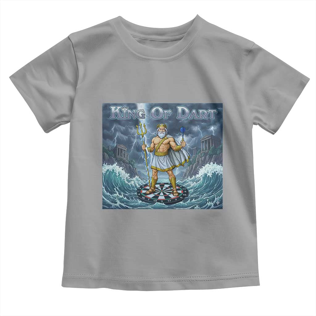 Greek Mythology Poseidon Dart Player Toddler T Shirt King Of Dart Trident Thrower - Wonder Print Shop