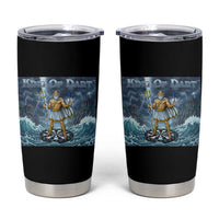 Greek Mythology Poseidon Dart Player Tumbler Cup King Of Dart Trident Thrower - Wonder Print Shop