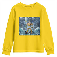 Greek Mythology Poseidon Dart Player Youth Sweatshirt King Of Dart Trident Thrower - Wonder Print Shop